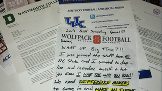 "I LOVE THE WAY YOU BALL": This N.C. State Recruiting Letter Is Insane (UPDATE: It's A Form Letter)